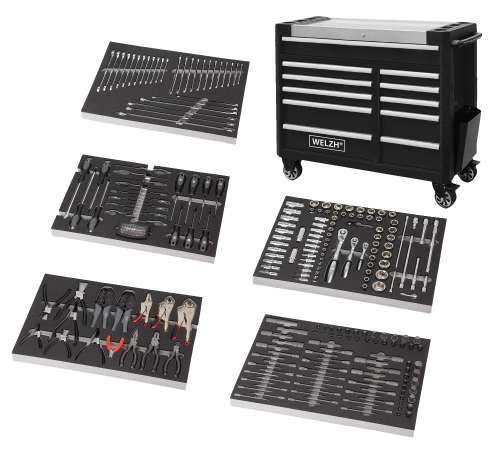 WELZH® 91011-WW Tool Cart & Tray Assortment 5-Trays