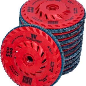Welzh Redback™ Zirconia Flap Mate™ Disc; 40-Grit (10-Pieces)