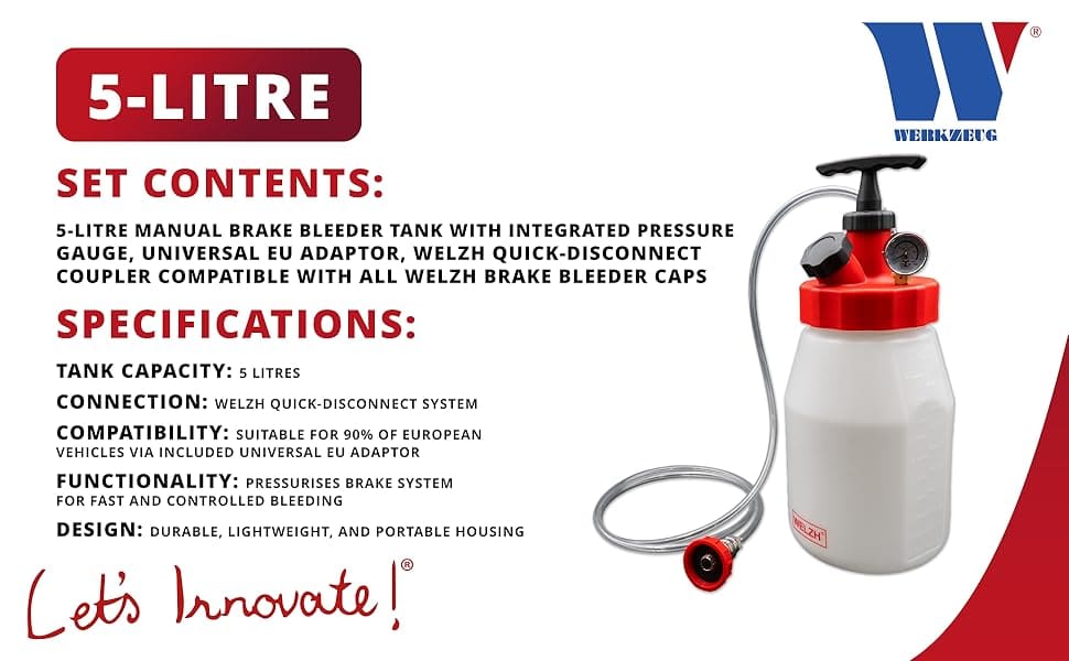 WELZH® Pressure-Mate Brake Bleeder 5 Litre - Image 12