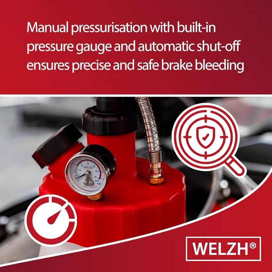 WELZH® Pressure-Mate Brake Bleeder 5 Litre - Image 5