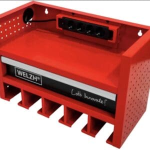 WELZH® Battery Tool Storage Rack With Draw and EU power point