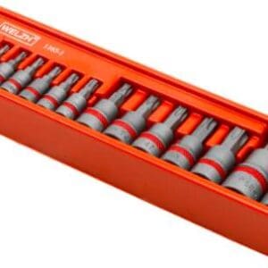WELZH® Bit Socket Set, Torx Bits®, SE-V Steel, T6-T70