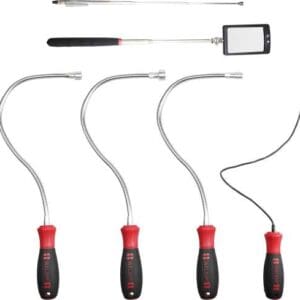 WELZH® 6-Piece Flexible & Telescopic Magnetic Holder & Mirror Set