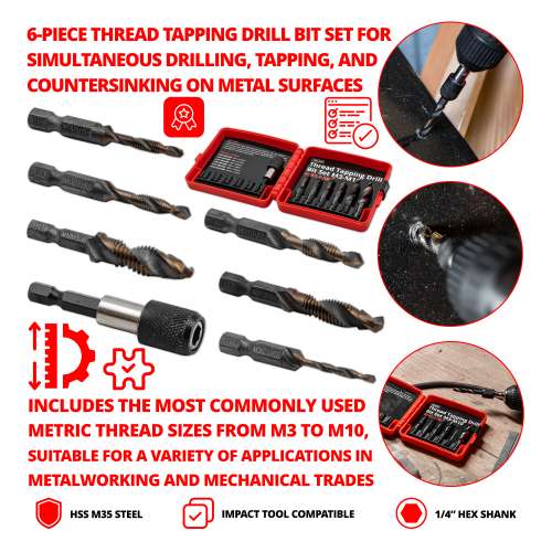 WELZH® Borasett með snitti M3-M10 - Image 6