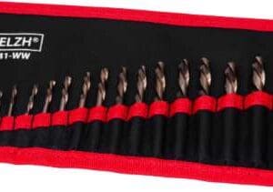 WELZH® DrillBit Set, Cobalt Xtra Stubby; Left Handed 19-Piece Set