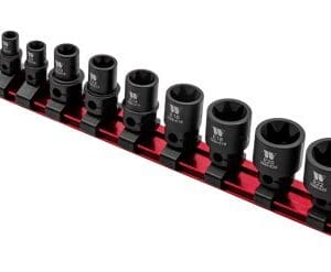 WELZH® Impact E-Sockets, 13-Piece Extra Stubby Hex Shanked E4-E24   